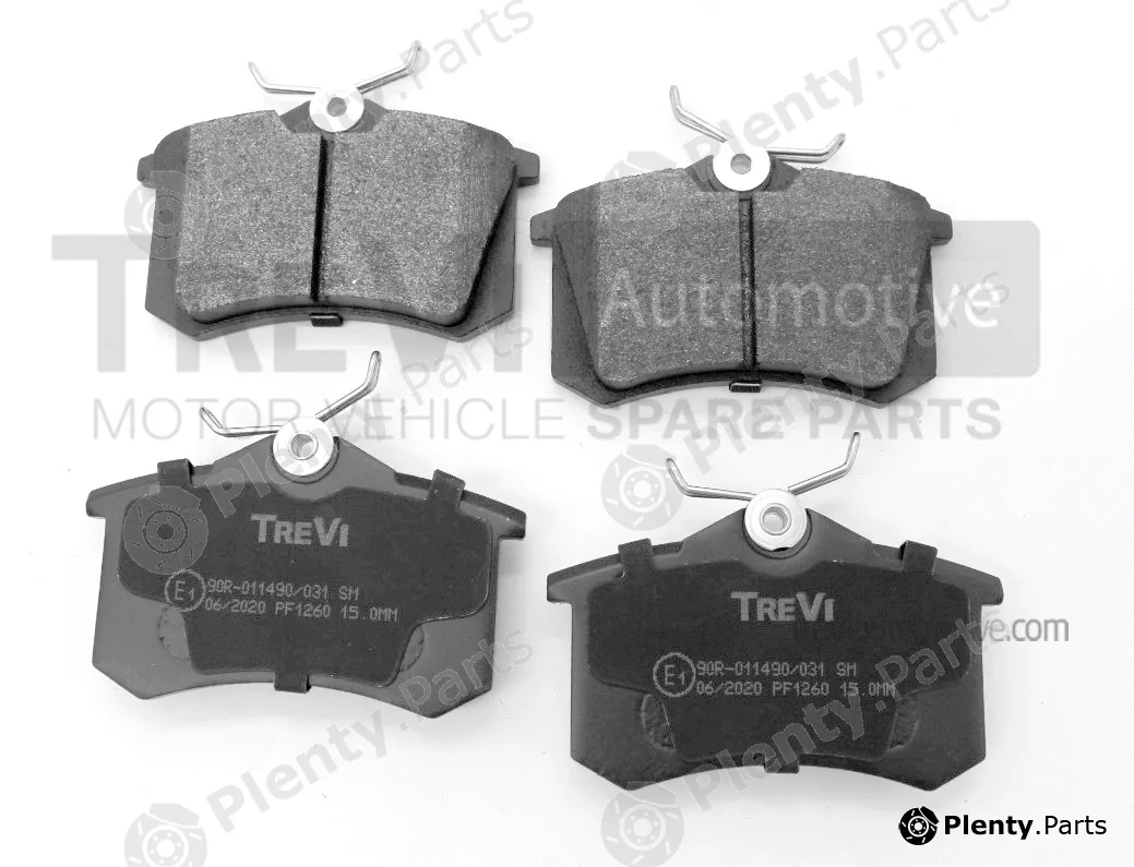Trevi Automotive PF1260 — Brake Pad Set, disc brake