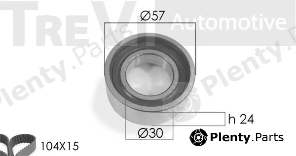 Trevi Automotive KD1217HP — Water Pump & Timing Belt Kit