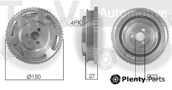 Trevi Automotive PC1154 — Belt Pulley, crankshaft