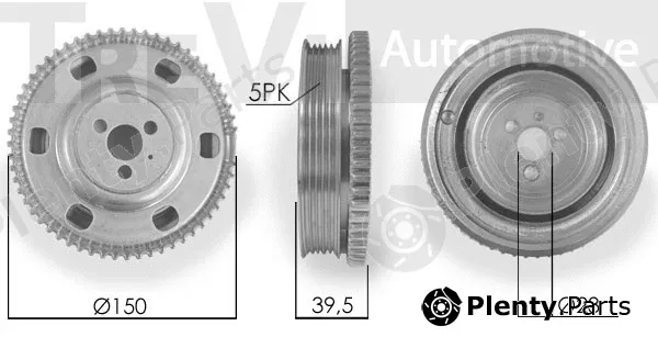 Trevi Automotive PC1168 — Belt Pulley, crankshaft