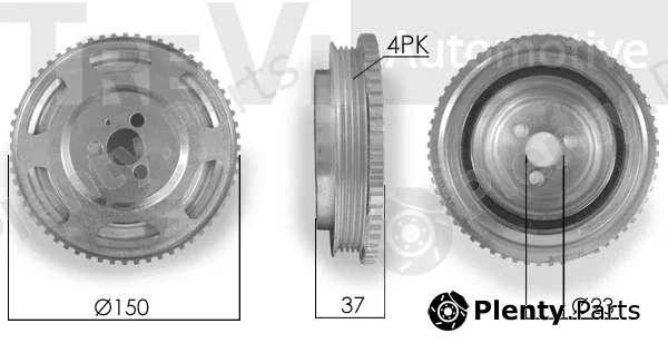 Trevi Automotive PC1143 — Belt Pulley, crankshaft