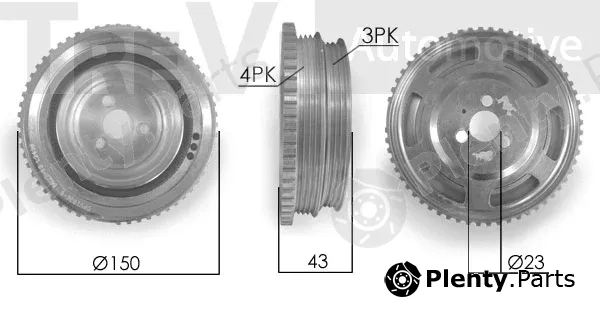 Trevi Automotive PC1152 — Belt Pulley, crankshaft