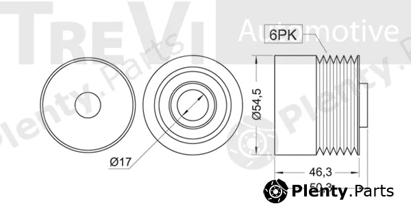 Trevi Automotive AP1039 — Alternator Freewheel Clutch