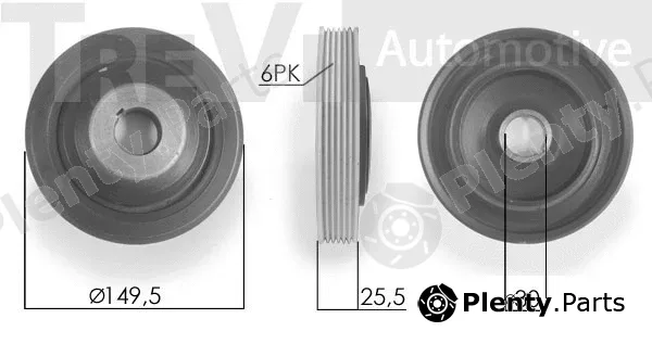 Trevi Automotive PC1212 — Belt Pulley, crankshaft