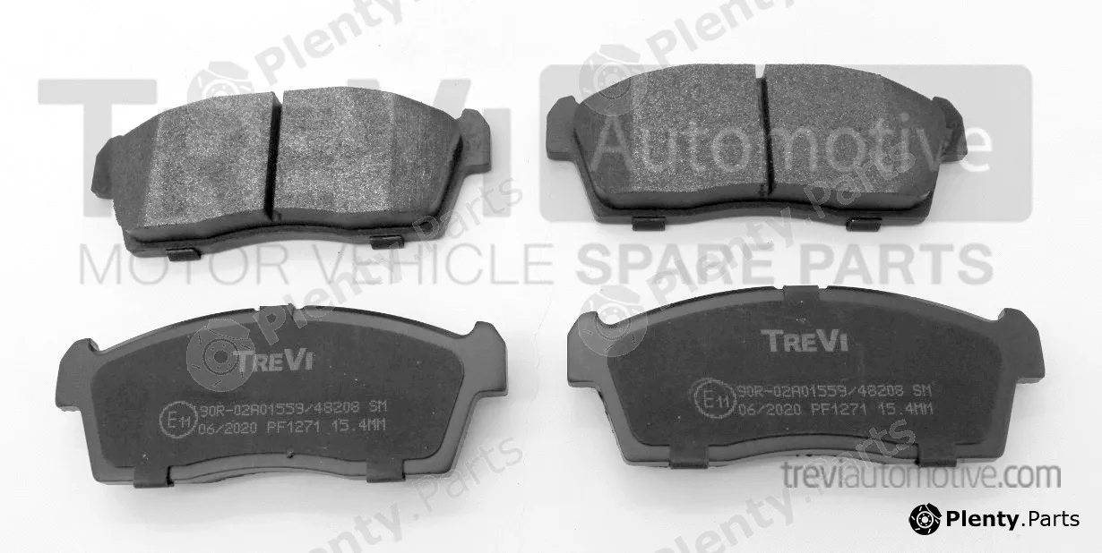 Trevi Automotive PF1271 — Brake Pad Set, disc brake