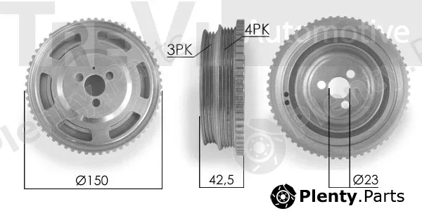 Trevi Automotive PC1150 — Belt Pulley, crankshaft