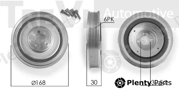 Trevi Automotive PC1127 — Belt Pulley, crankshaft