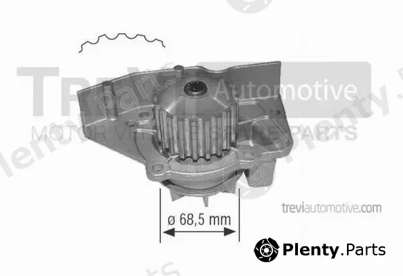 Trevi Automotive TP491 — Water Pump, engine cooling