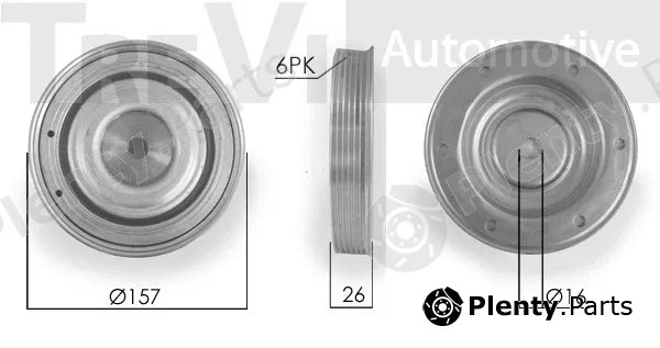 Trevi Automotive PC1016 — Belt Pulley, crankshaft