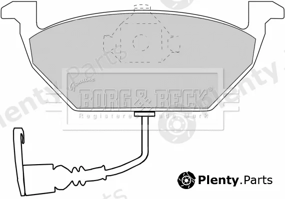 Borg & Beck BBP1617 — Brake Pad Set, disc brake