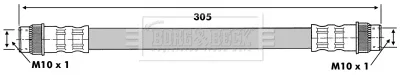 Borg & Beck BBH6687 — Brake Hose