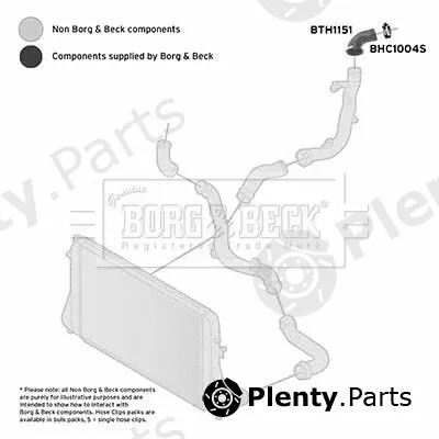 Borg & Beck BTH1151 — Charge Air Hose