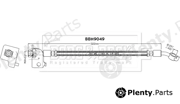 Borg & Beck BBH9049 — Brake Hose