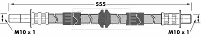 Borg & Beck BBH7305 — Brake Hose
