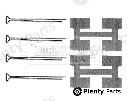 Borg & Beck BBK1134 — Accessory Kit, disc brake pad