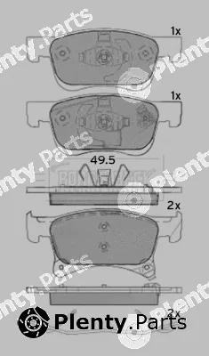 Borg & Beck BBP2537 — Brake Pad Set, disc brake