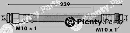 Borg & Beck BBH7531 — Brake Hose