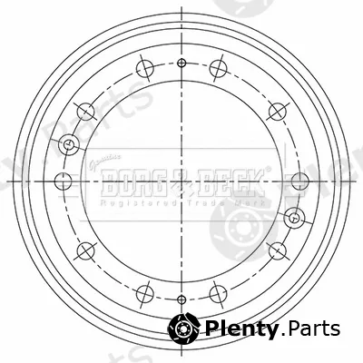 Borg & Beck BBR32504 — Brake Drum
