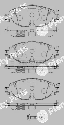 Borg & Beck BBP2550 — Brake Pad Set, disc brake