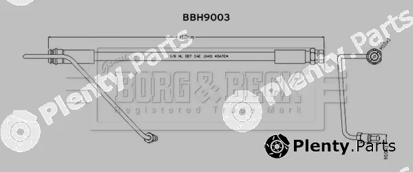 Borg & Beck BBH9003 — Brake Hose