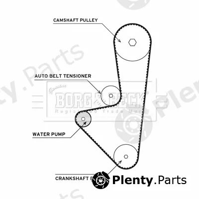 Borg & Beck BTW1015 — Water Pump & Timing Belt Kit