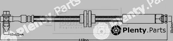 Borg & Beck BBH8383 — Brake Hose