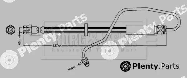 Borg & Beck BBH8717 — Brake Hose