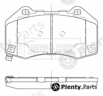 Borg & Beck BBP2528 — Brake Pad Set, disc brake