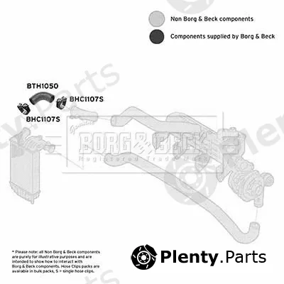 Borg & Beck BTH1050 — Charge Air Hose