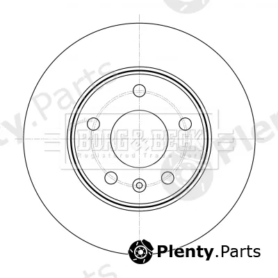 Borg & Beck BBD5399 — Brake Disc