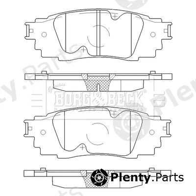 Borg & Beck BBP2575 — Brake Pad Set, disc brake