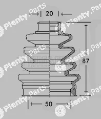 Borg & Beck BCB2588 — Bellow Kit, drive shaft