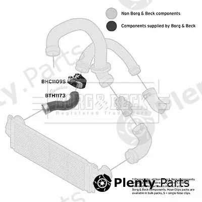 Borg & Beck BTH1173 — Charge Air Hose