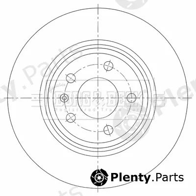 Borg & Beck BBD5462 — Brake Disc