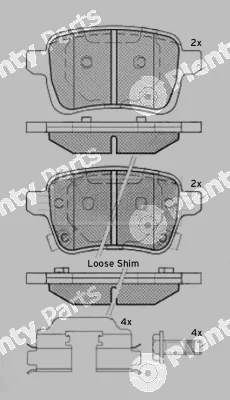 Borg & Beck BBP2536 — Brake Pad Set, disc brake