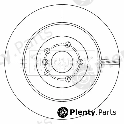 Borg & Beck BBD5531 — Brake Disc