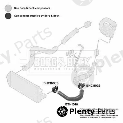 Borg & Beck BTH1016 — Charge Air Hose