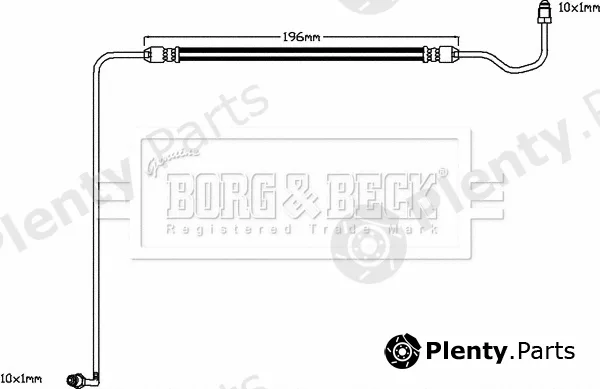 Borg & Beck BBH8590 — Brake Hose