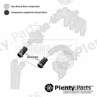 Borg & Beck BTH1226 — Charge Air Hose