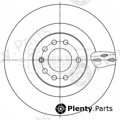 Borg & Beck BBD6181S — Brake Disc