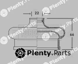 Borg & Beck BCB2595 — Bellow Kit, drive shaft