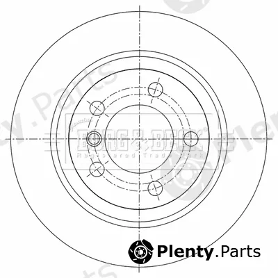 Borg & Beck BBD5454 — Brake Disc