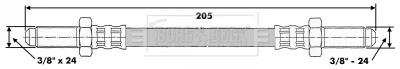 Borg & Beck BBH6540 — Brake Hose