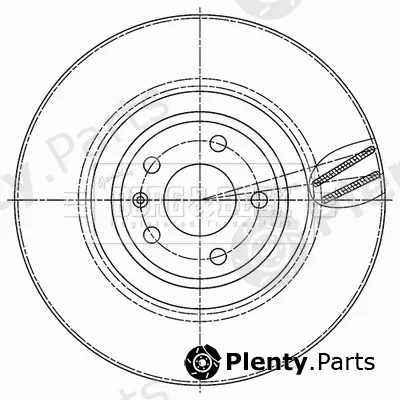 Borg & Beck BBD6190S — Brake Disc