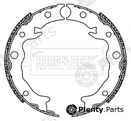 Borg & Beck BBS6498 — Brake Shoe Set, parking brake