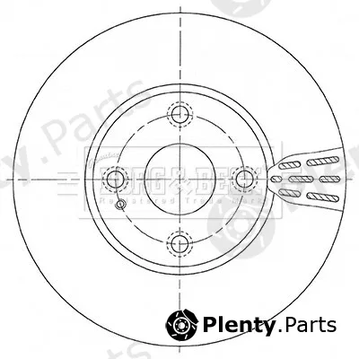 Borg & Beck BBD5476 — Brake Disc