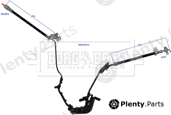 Borg & Beck BBH9023 — Brake Hose