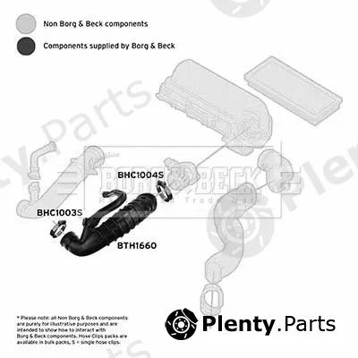 Borg & Beck BTH1660 — Intake Hose, air filter