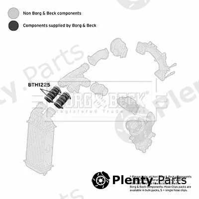 Borg & Beck BTH1225 — Charge Air Hose