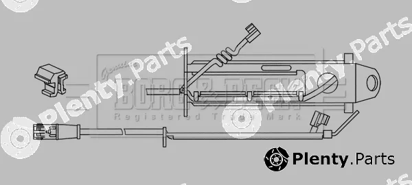Borg & Beck BWL33087 — Warning Contact, brake pad wear
